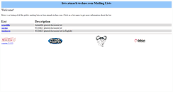 Desktop Screenshot of lists.atmark-techno.com