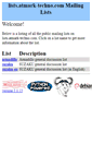 Mobile Screenshot of lists.atmark-techno.com
